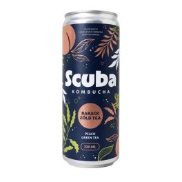 Scuba barack-zöld tea (330 ml)